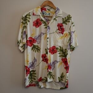 Tropical Floral Men's Shirt. Made In Hawaii.